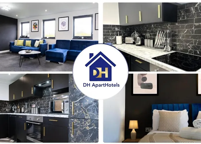 Newark House Premium Apartments With Sofa Beds - Wifi - Free Parking - Perfect For Contractors!